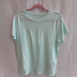 Free People We the Free Mint Cropped T-Shirt Size Small Moonlight Jade NWT